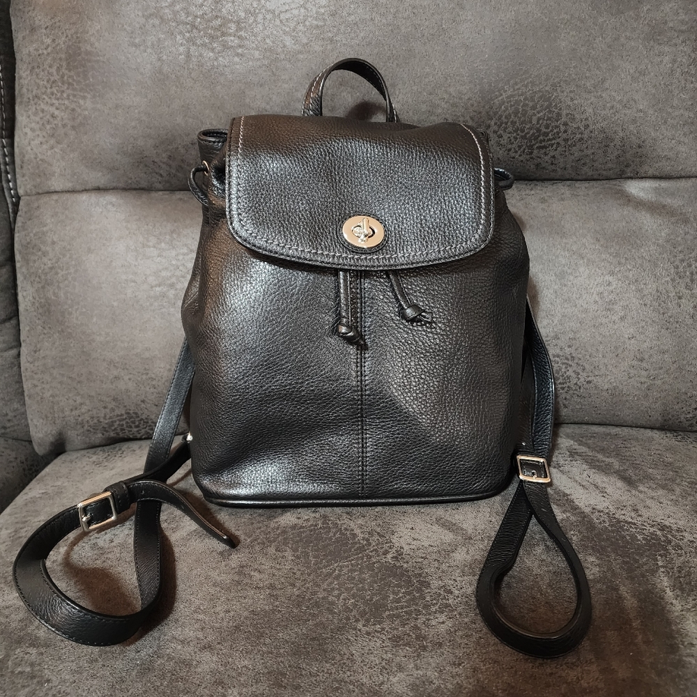 Black Coach Mini Backpack